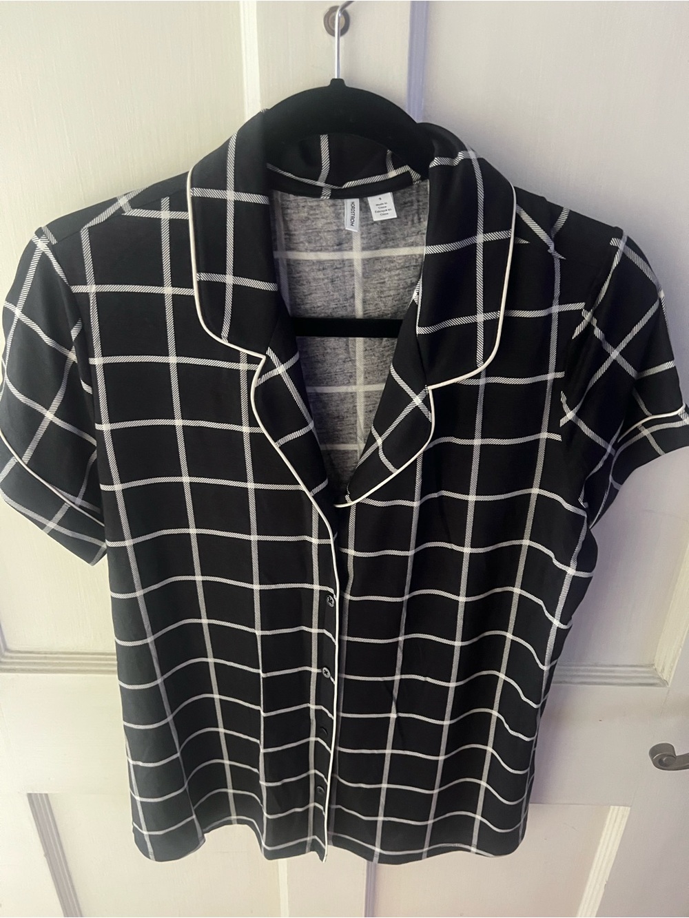 Nordstrom Pajama Set w/ Shorts - Black & White PJs NWOT